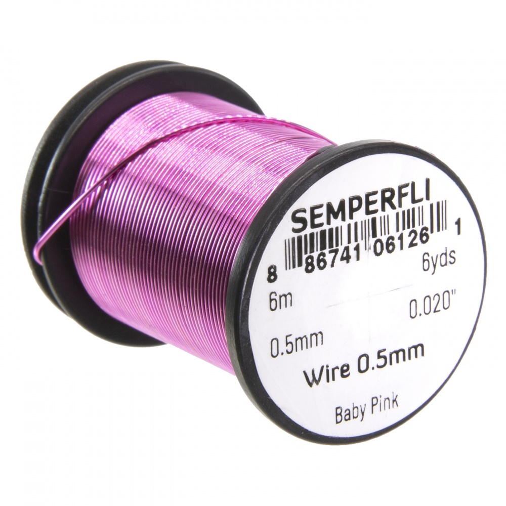 Semperfli Wire 0.5mm Baby Pink